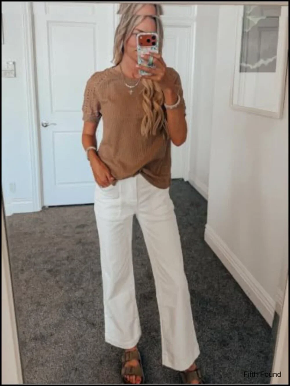 High Waisted Wide Leg Tummy Control Stretch Jeans